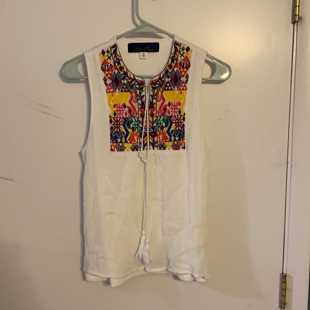 embroidered francesca’s shirt